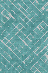 rug in turquoise