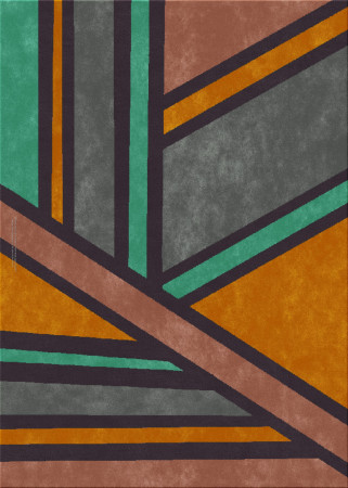 Anna-Veda 9160-dimensify - handmade rug, tufted (India), 24x24 5ply quality