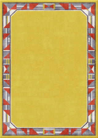 Bauhaus 10878-edition18 - handmade rug,  tibetan (India), 60 knots quality