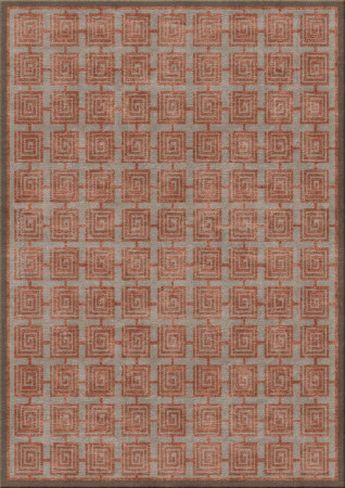 Anna-Veda 11202-lavish meander - handmade rug,  tibetan (India), 60 knots quality