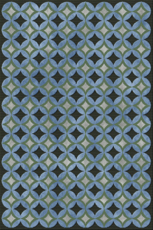 Anna-Veda 13810-carrelage - handmade rug, tufted (India), 24x24 5ply quality