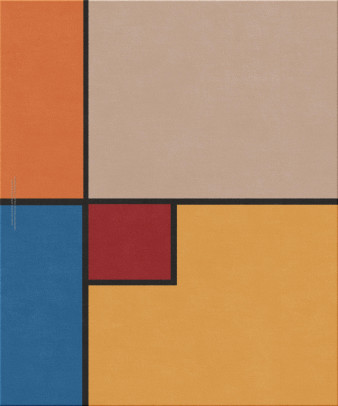 Bauhaus 11995-bauhaus3a - handmade rug, tufted (India), 24x24 5ply quality