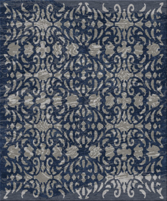 Anna-Veda 13794-floral laced - handmade rug, tufted (India), 24x24 5ply quality