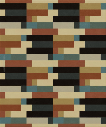 Bauhaus 13755-breeze blocks - handmade rug, tufted (India), 24x24 5ply quality