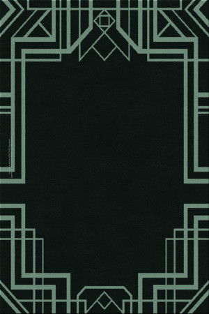 art decot 13597-ziggurats - handmade rug, tufted (India), 24x24 5ply quality