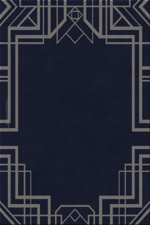 art decot 13743-ziggurats - handmade rug, tufted (India), 24x24 5ply quality