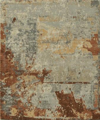 attitude 5580-Abstract-75 - handmade rug,  tibetan (India), 100 knots quality