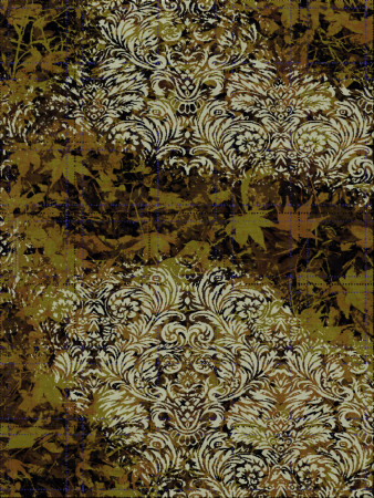 David Setlow 7025-AutumnScroll - handmade rug,  tibetan (India), 100 knots quality