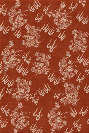 collectors edition 7766-Dragon1 - handmade rug,  tibetan (India), 100 knots quality