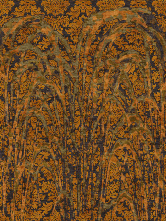 David Setlow 7029-FountainDamask - handmade rug,  tibetan (India), 100 knots quality