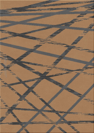 TEMPER by Osnat Soffer 7258-Lines - handmade rug, tufted (India), 24x24 5ply quality