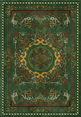 Vivek Srivastava 7467-ViV006 - handmade rug, tufted (India), 24x24 5ply quality