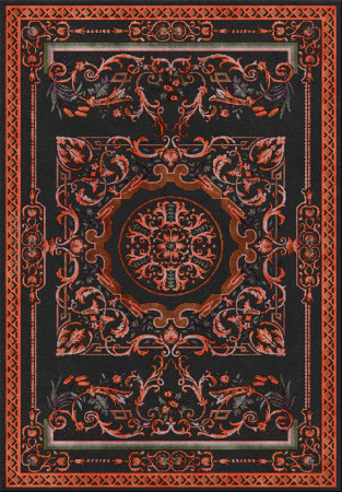 Vivek Srivastava 7303-ViV006 - handmade rug, tufted (India), 24x24 5ply quality