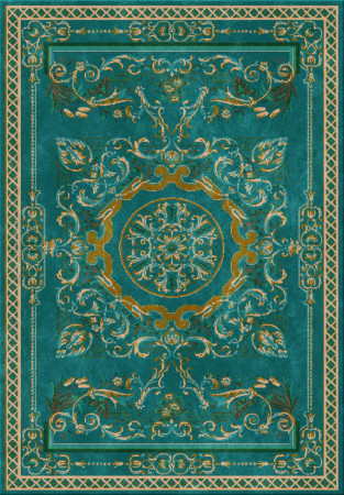 Vivek Srivastava 7757-ViV006 - handmade rug, tufted (India), 24x24 5ply quality