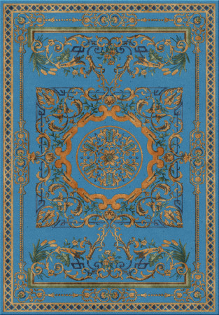 Vivek Srivastava 7302-ViV006 - handmade rug, tufted (India), 24x24 5ply quality