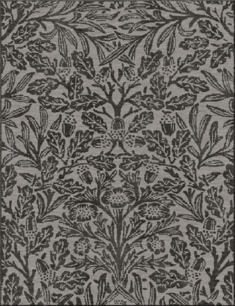 art nouveau 13787-wild bouquet - handmade rug, tufted (India), 24x24 5ply quality