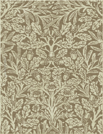 art nouveau 2724-wild bouquet - handmade rug, tufted (India), 24x24 5ply quality