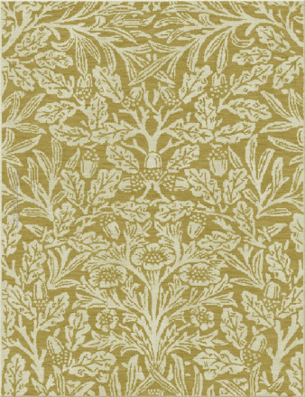art nouveau 2701-wild bouquet - handmade rug, tufted (India), 24x24 5ply quality