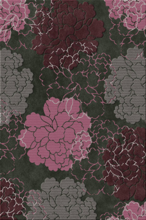 Cubic 6690-ac05b - handmade rug, tufted (India), 24x24 5ply quality