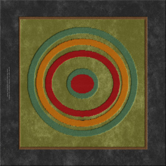 Anna-Veda 8340-dart - handmade rug, tufted (India), 24x24 5ply quality