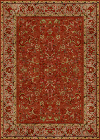 alto nodo 7968-keshan - handmade rug, persian (India), 40x40 3ply quality