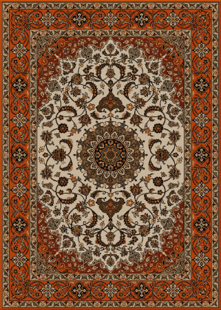 alto nodo 7646-Isfahan - handmade rug, persian (India), 40x40 3ply quality