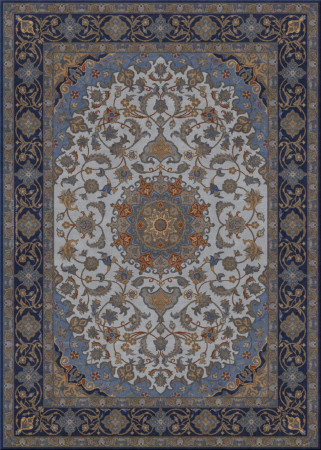 alto nodo 4250-Isfahan - handmade rug,  tibetan (India), 100 knots quality