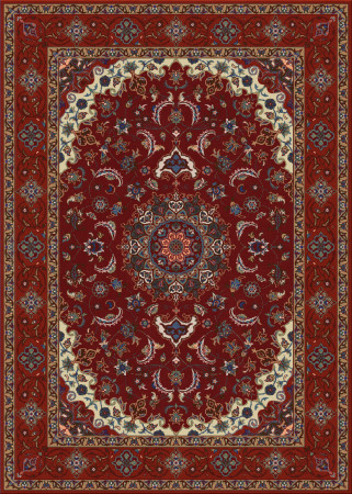 alto nodo 7645-Isfahan - handmade rug, persian (India), 40x40 3ply quality