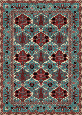 alto nodo 8155-fw110 - handmade rug,  tibetan (India), 100 knots quality