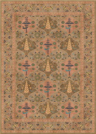 alto nodo 8259-fw110 - handmade rug,  tibetan (India), 100 knots quality