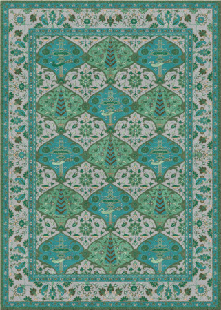 alto nodo 7990-fw110 - handmade rug,  tibetan (India), 100 knots quality