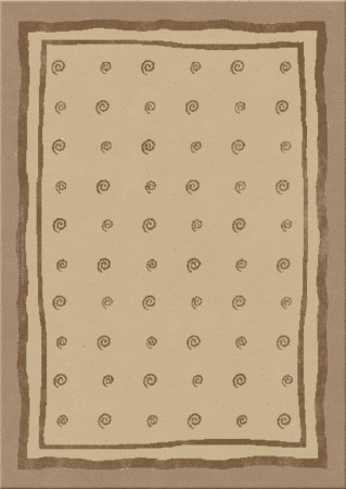 Memphis 7817-snail hype - handmade rug, tufted (India), 24x24 5ply quality