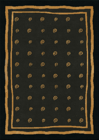 Memphis 7819-snail hype - handmade rug, tufted (India), 24x24 5ply quality