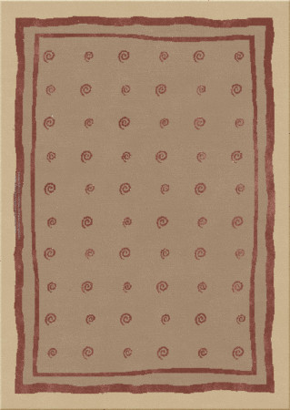 Memphis 7818-snail hype - handmade rug, tufted (India), 24x24 5ply quality