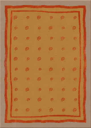 Memphis 12735-snail hype - handmade rug, tufted (India), 24x24 5ply quality