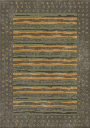 Memphis 7958-bridge affects - handmade rug, tufted (India), 24x24 5ply quality