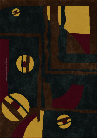 Memphis 6654-cutarc - handmade rug, tufted (India), 24x24 5ply quality