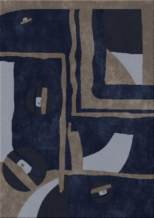 Memphis 12734-cutarc - handmade rug, tufted (India), 24x24 5ply quality