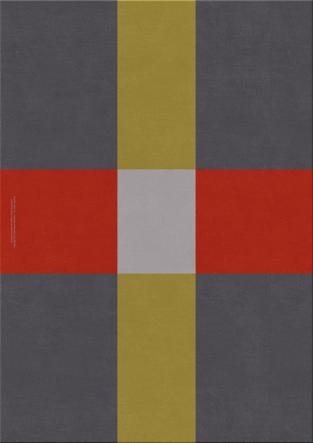 Bauhaus 10774-bauhaus06 - handmade rug, tufted (India), 24x24 5ply quality