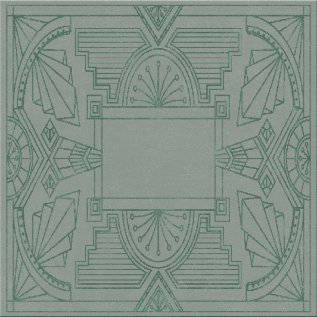 art decot 13177-ziggurats IV - handmade rug, tufted (India), 24x24 5ply quality