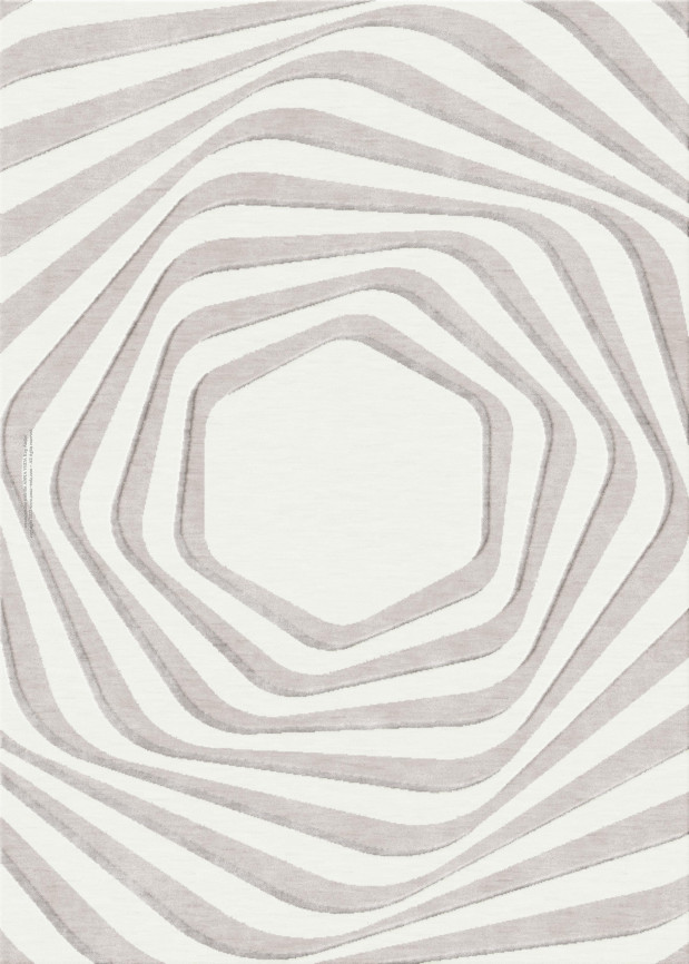Cubic 6769-tablerug - handmade rug, tufted (India), 24x24 5ply quality